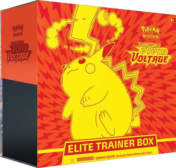 Factory-sealed Vivid Voltage Elite Trainer Box – Pokémon TCG