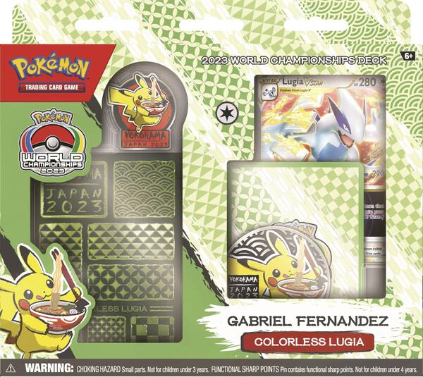 Factory-sealed 2023 World Championship Deck: Gabriel Fernandez (Colorless Lugia) – Pokémon TCG