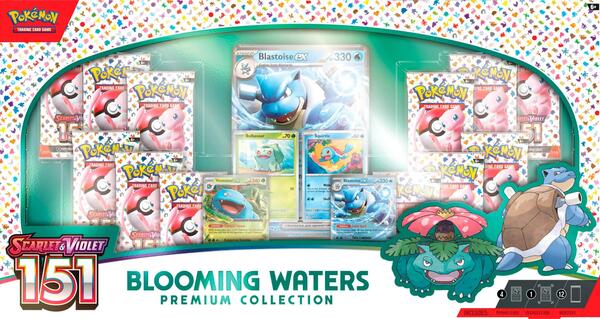 Factory-sealed Blooming Waters Premium Collection – Pokémon TCG
