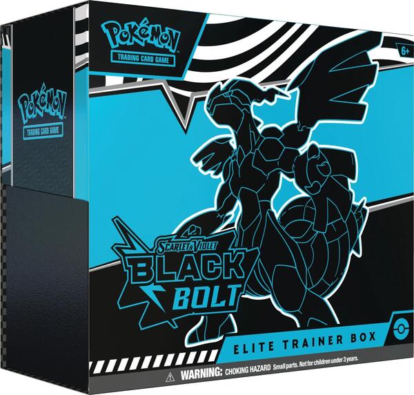 Factory-sealed Black Bolt Elite Trainer Box – Pokémon TCG