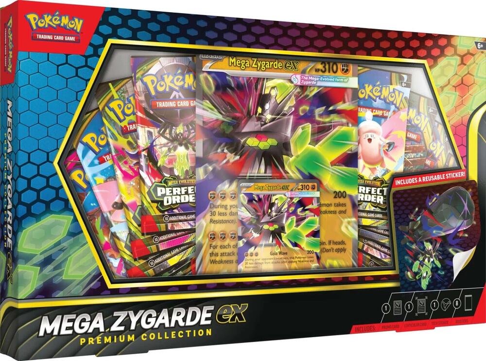 Factory-sealed Mega Zygarde ex Premium Collection – Pokémon TCG