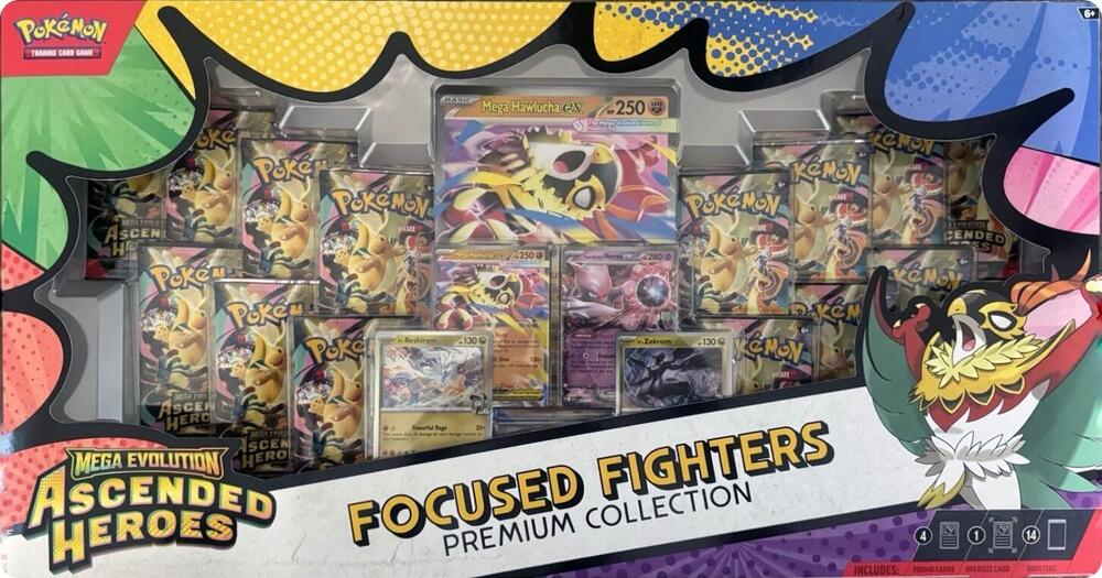 Factory-sealed Ascended Heroes Focused Fighters Premium Collection (Sam's Club) – Pokémon TCG