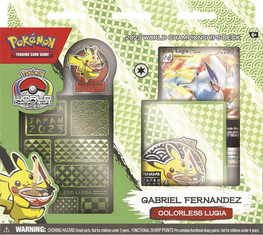 Factory-sealed 2023 World Championship Deck: Gabriel Fernandez (Colorless Lugia) – Pokémon TCG
