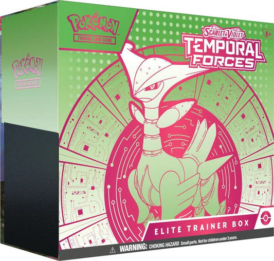 Factory-sealed Temporal Forces Elite Trainer Box [Iron Leaves] – Pokémon TCG