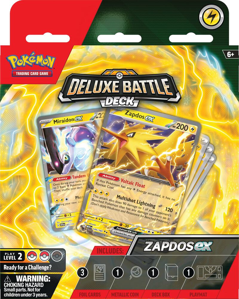 Factory-sealed Deluxe Battle Deck [Zapdos ex] – Pokémon TCG
