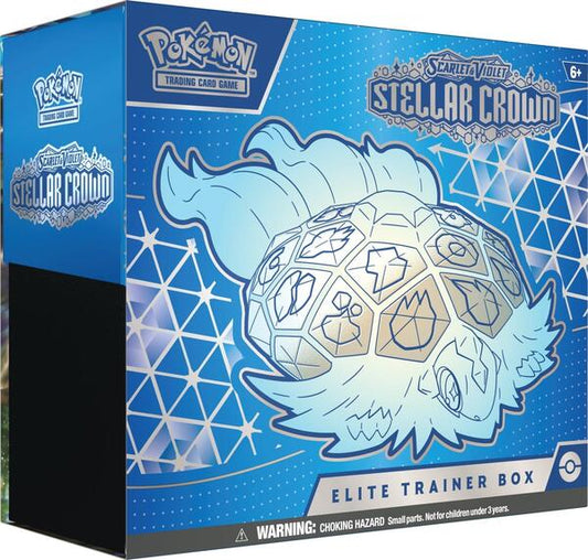 Factory-sealed Stellar Crown Elite Trainer Box – Pokémon TCG