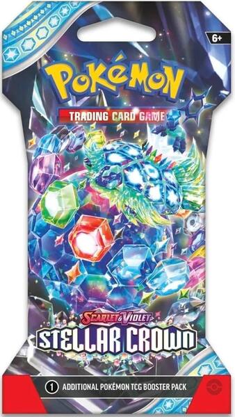 Factory-sealed Stellar Crown Sleeved Booster Pack – Pokémon TCG