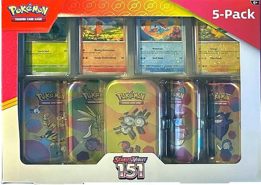 Factory-sealed Costco Pokemon Scarlet & Violet 151 Mini Tin 5-pack (Magneton) – Pokémon TCG