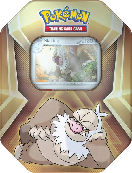 Factory-sealed Triple Whammy Tin [Slaking] – Pokémon TCG