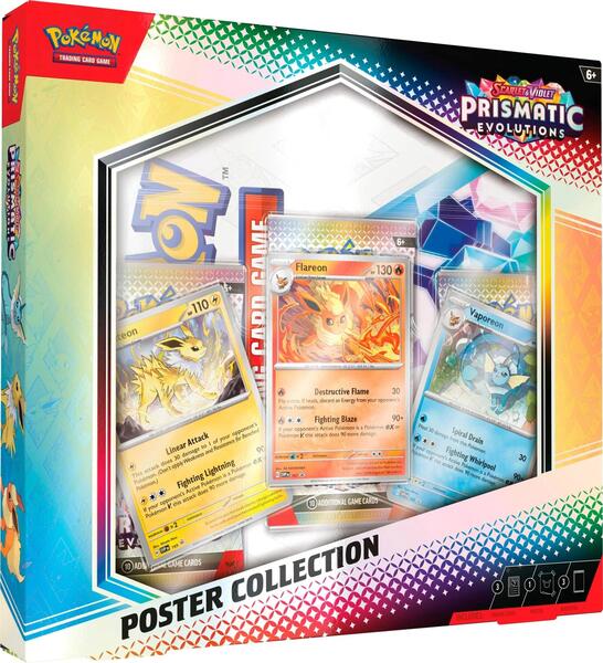 Factory-sealed Prismatic Evolutions Poster Collection – Pokémon TCG