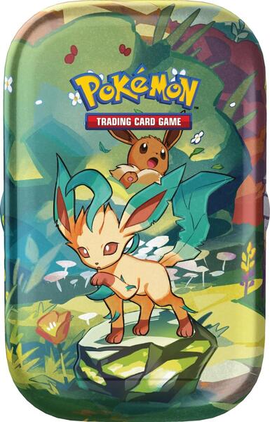 Factory-sealed Prismatic Evolutions Mini Tin [Leafeon] – Pokémon TCG