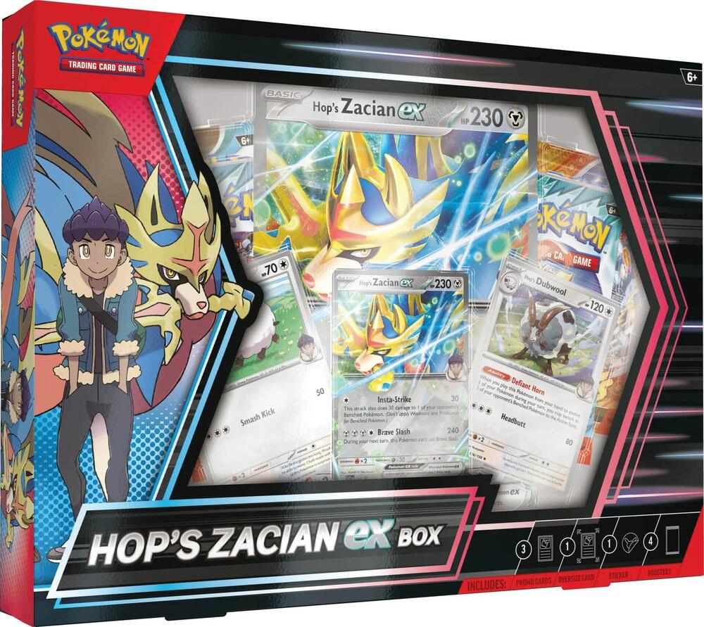 Factory-sealed Hop's Zacian ex Box – Pokémon TCG