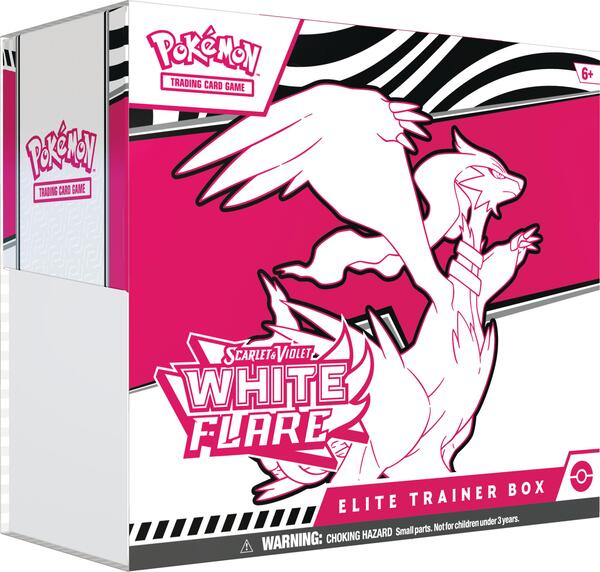 Factory-sealed White Flare Elite Trainer Box – Pokémon TCG