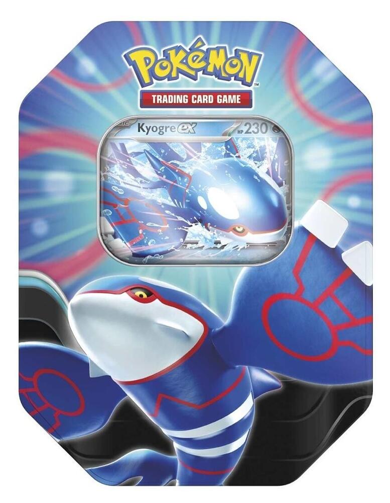 Factory-sealed Azure Legends Tin [Kyogre ex] (International Version) – Pokémon TCG