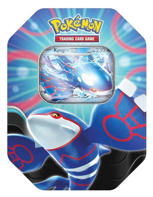 Factory-sealed Azure Legends Tin [Kyogre ex] (International Version) – Pokémon TCG