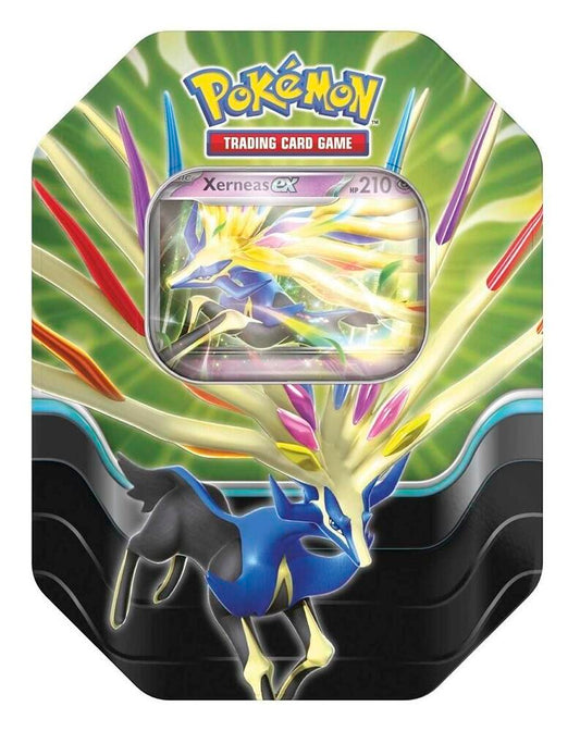 Factory-sealed Azure Legends Tin [Xerneas ex] (International Version) – Pokémon TCG