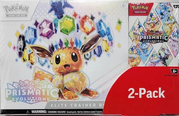 Factory-sealed Costco Pokemon Prismatic Evolutions 2-Pack Trainer Box and Booster Bundle – Pokémon TCG
