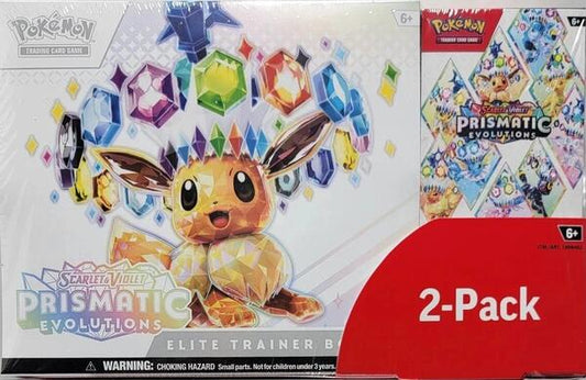 Factory-sealed Costco Pokemon Prismatic Evolutions 2-Pack Trainer Box and Booster Bundle – Pokémon TCG