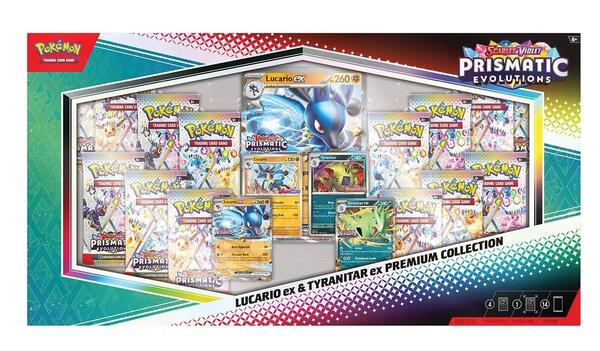 Factory-sealed Prismatic Evolutions Lucario ex & Tyranitar ex Premium Collection (Sam's Club) – Pokémon TCG
