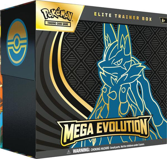 Factory-sealed Mega Evolution Elite Trainer Box [Mega Lucario] – Pokémon TCG
