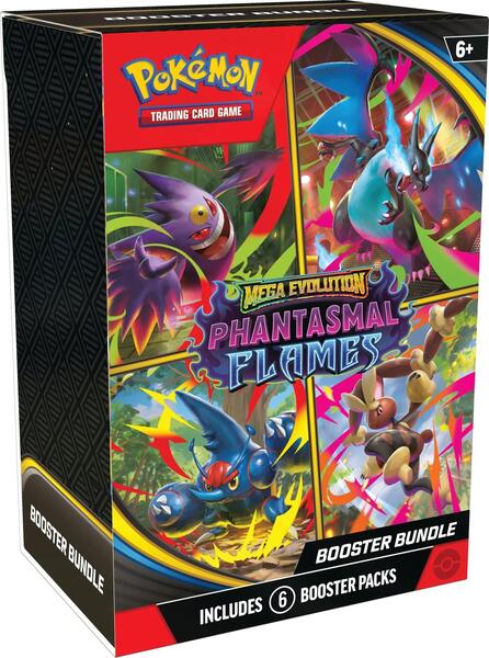 Factory-sealed Phantasmal Flames Booster Bundle – Pokémon TCG