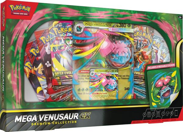 Factory-sealed Mega Venusaur ex Premium Collection – Pokémon TCG