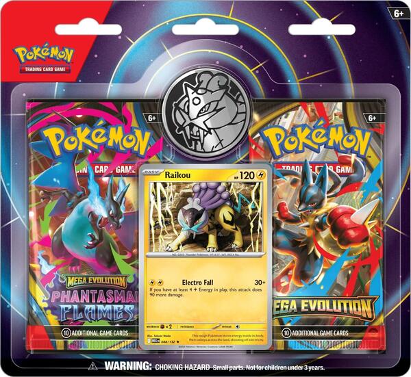 Factory-sealed 2-Pack Blister [Raikou] (3-tab) – Pokémon TCG