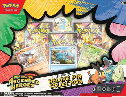 Factory-sealed Ascended Heroes First Partners Deluxe Pin Collection – Pokémon TCG
