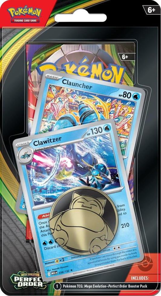 Factory-sealed Perfect Order Premium Checklane Blister [Clawitzer Line] – Pokémon TCG