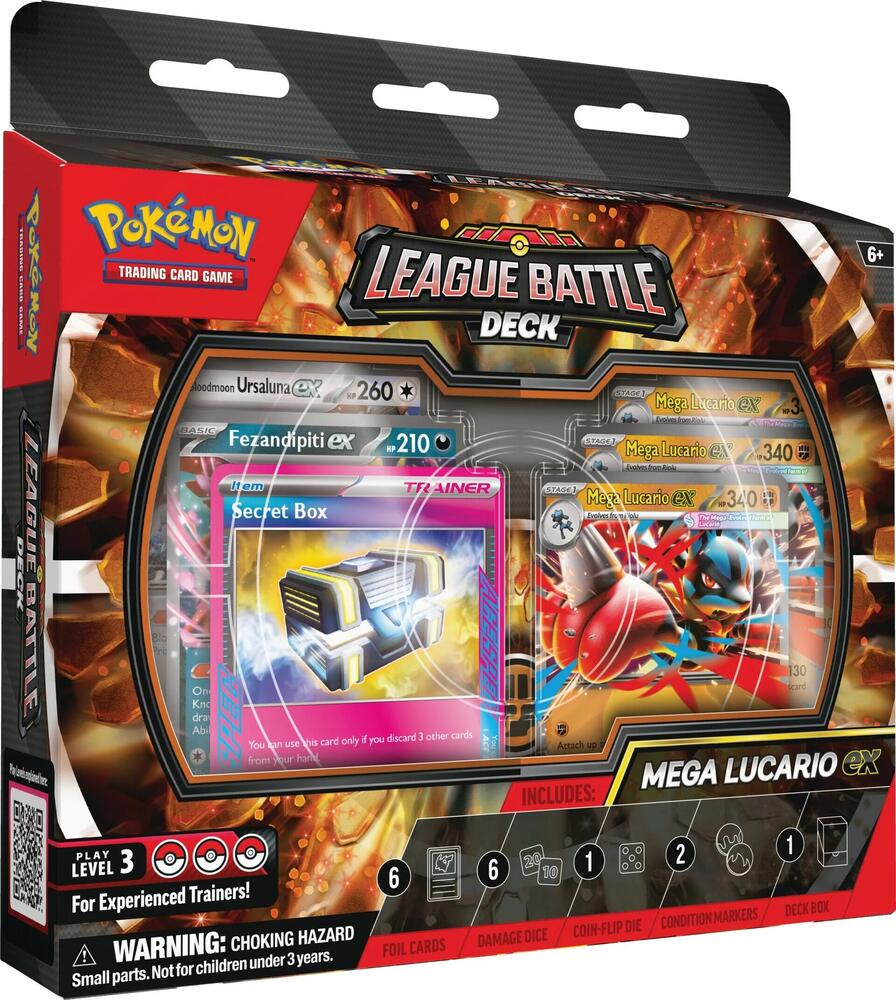 Factory-sealed League Battle Deck [Mega Lucario ex] – Pokémon TCG