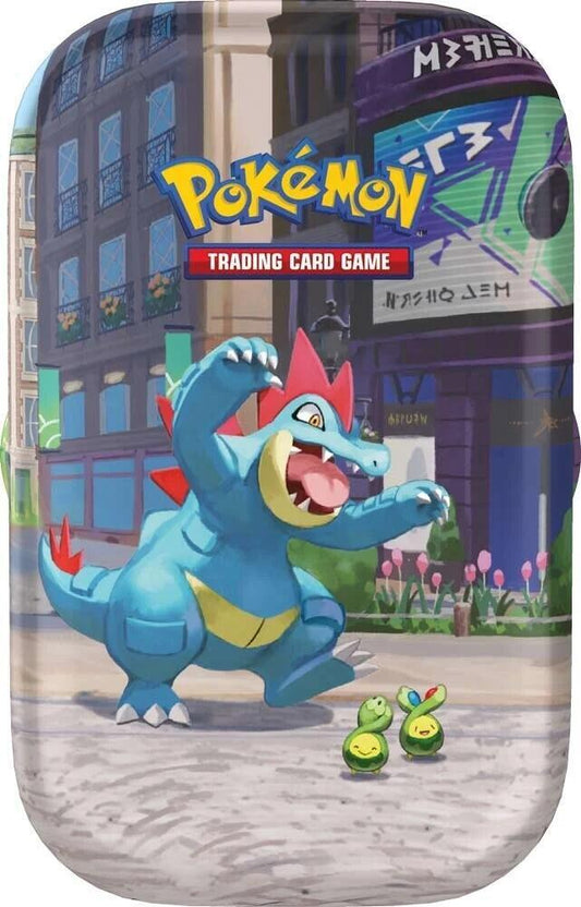 Factory-sealed Lumiose City Mini Tin [Feraligatr & Budew] – Pokémon TCG