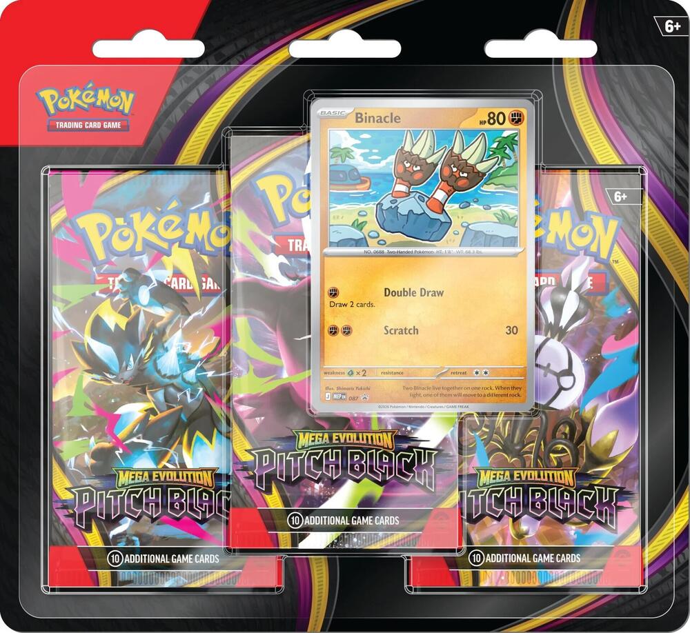 Factory-sealed Pitch Black 3 Pack Blister [Binacle] – Pokémon TCG