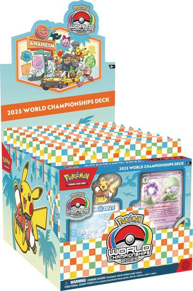 Factory-sealed 2025 World Championship Deck Display – Pokémon TCG
