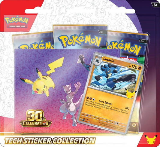 Factory-sealed 30th Celebration Tech Sticker Collection [Lucario] – Pokémon TCG