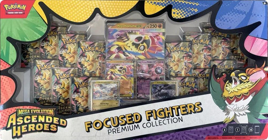 Factory-sealed Ascended Heroes Focused Fighters Premium Collection (Sam's Club) – Pokémon TCG