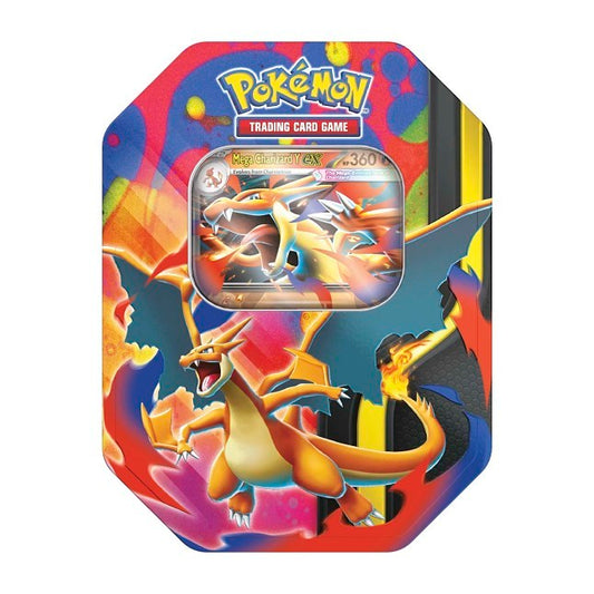 Factory-sealed Mega Charizard Tin (Mega Charizard Y) – Pokémon TCG