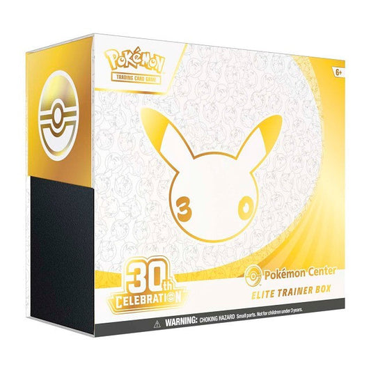 Factory-sealed 30th Celebration Pokemon Center Elite Trainer Box – Pokémon TCG